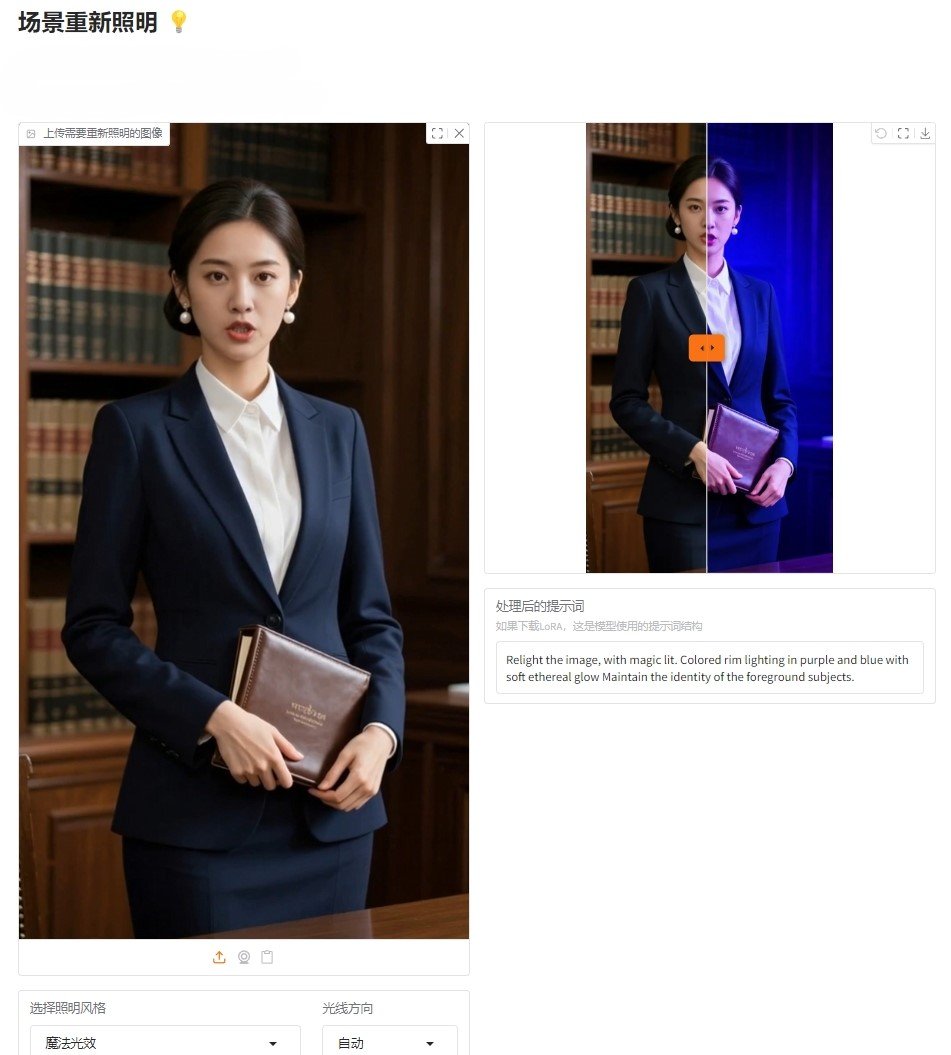 relighting-kontext图像打光 自然光影立体重塑整合包下载