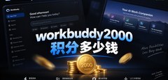 workbuddy2000积分多少钱 积分怎么买