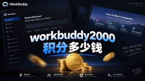 workbuddy2000积分多少钱 积分怎么买