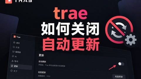 TRAE如何关闭自动更新 关闭自动更新方法全操作流程