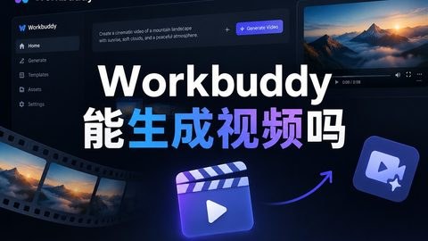 workbuddy能生成视频吗？3步快速生成视频方法